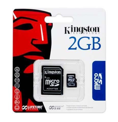 Cartão de Mémoria Kingston 2GB